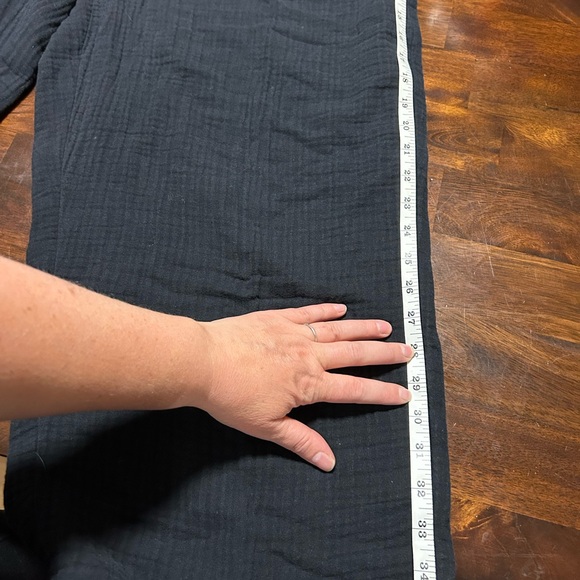 J. Jill Black Capris gauze causal comfy loungewear boho - Picture 6 of 8